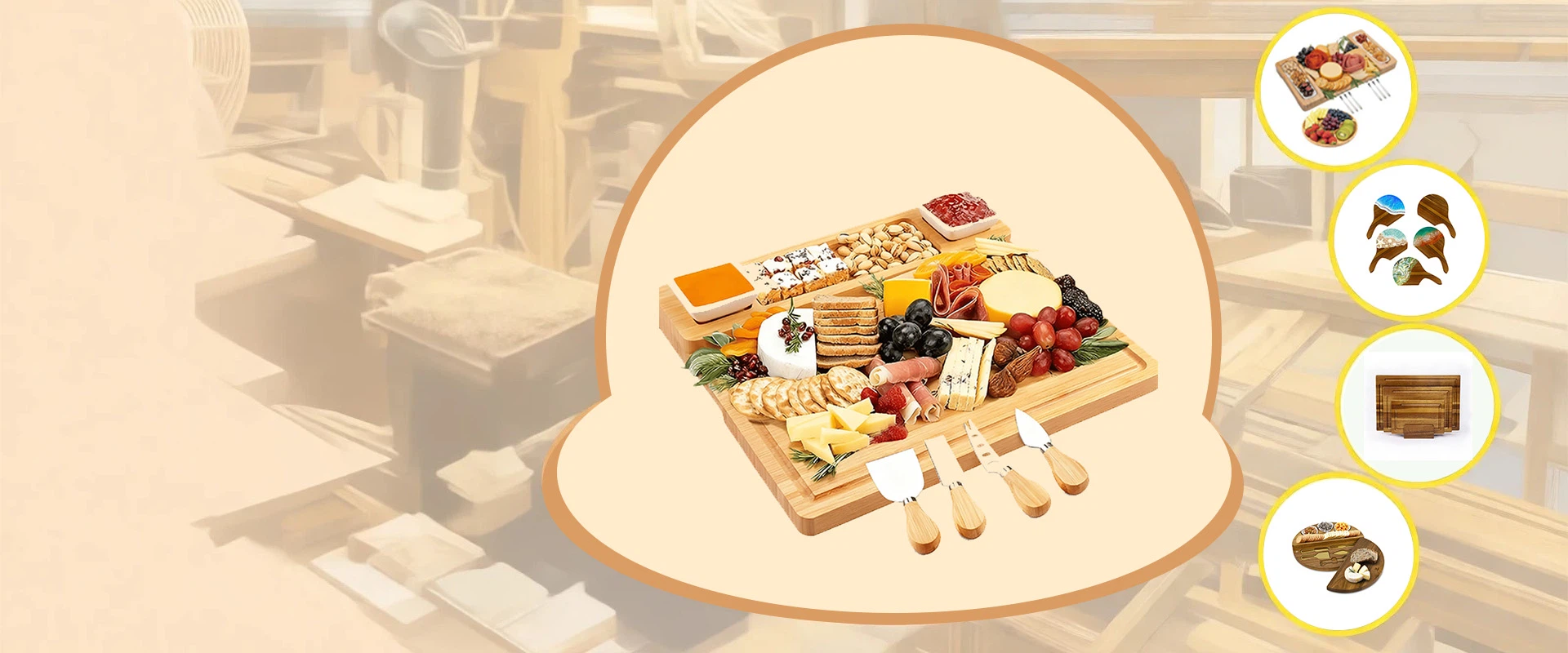 bamboo wood cutting board supplier